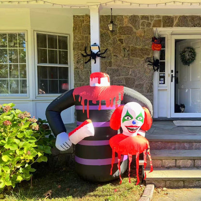 5Ft Joker Halloween Inflatable with LED Lights